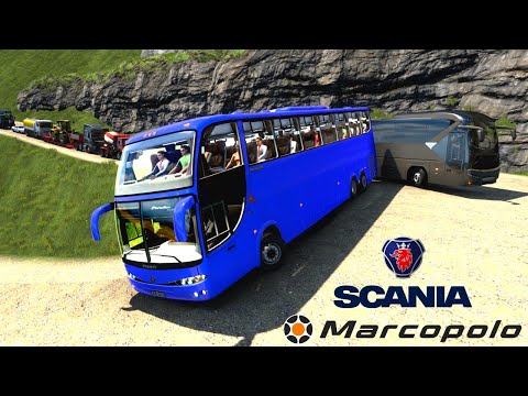 [ETS2 v1.43] Peru Map + Scania Marcopolo Paradiso G6 Bus With Wheel | Euro Truck Simulator 2 Hindi