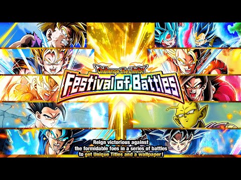 THE HARDEST EVENT IN DOKKAN BATTLE COMPLETED! CHALLENGE THE LIMITS! FESTIVAL OF BATTLES!