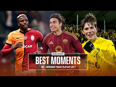 Roma vs. Porto GOLAZOS | THREE 90th+ Minute Goals | UEL Best Moments Knockout Phase Play-offs Leg 2