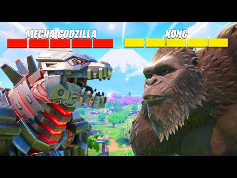 The *KONG vs MECHA GODZILLA* Challenge in Fortnite