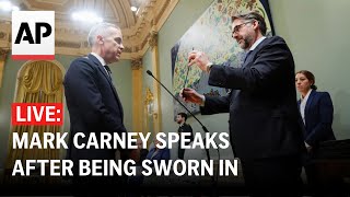 LIVE: Mark Carney speaks after being sworn in as Canada’s new prime minister