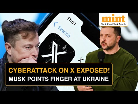 Elon Musk BLAMES UKRAINE for X Cyberattack | Tensions Escalate After Trump-Zelensky Verbal Spat