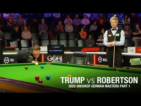 Judd Trump Vs Neil Robertson 2025 Snooker German Masters Part 1