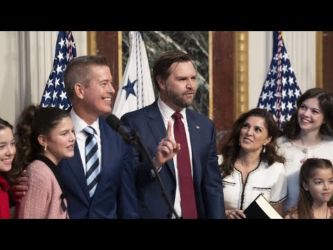 Vice President JD Vance Swears In Sean Duffy as Secretary of Transportation