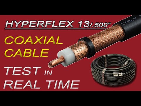 Hyperflex 13/.500" Coaxial Cable Test in Real Time | Messi & Paoloni Laboratory