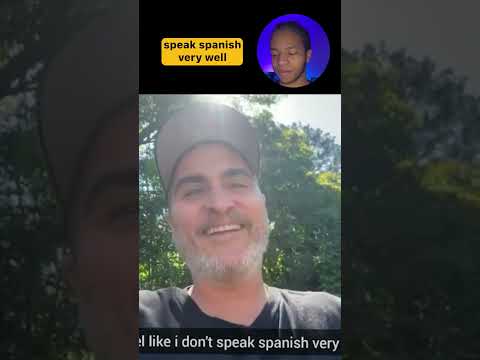 Celebrities speaking Spanish: Joaquin Phoenix