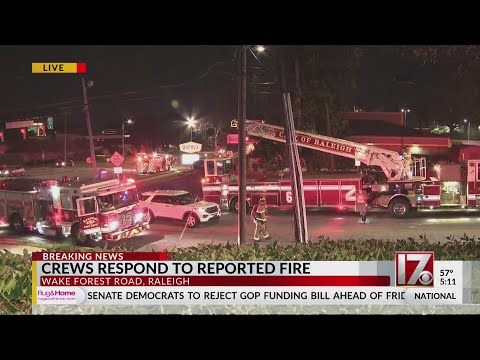 Crews respond to reported fire at Denny's in Raleigh