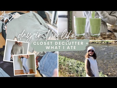 DAY IN THE LIFE | Decluttering My Wardrobe, Thrift Haul + What I Ate