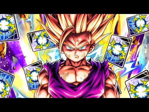 I gave Ultra SSJ2 Gohan INFINITE BLUE CARD COUNTERS!!! (Dragon Ball Legends)