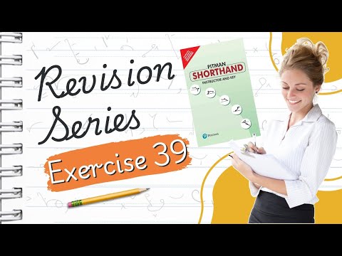 Pitman English Shorthand : Exercise -39 "REVISION SERIES" avoid common shorthand mistakes with ease!