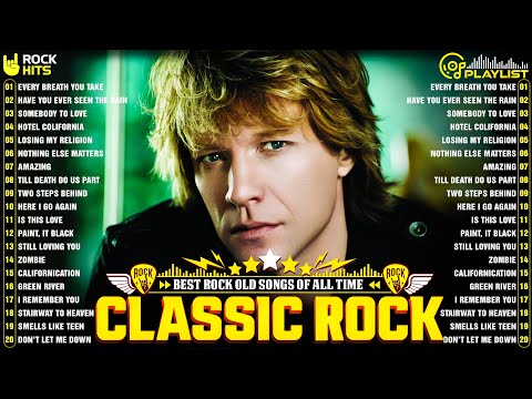 Classic Rock Songs 70s 80s 90s⚡The Police, Bon Jovi, Queen, Guns N Roses, ACDC, U2, Guns N Roses