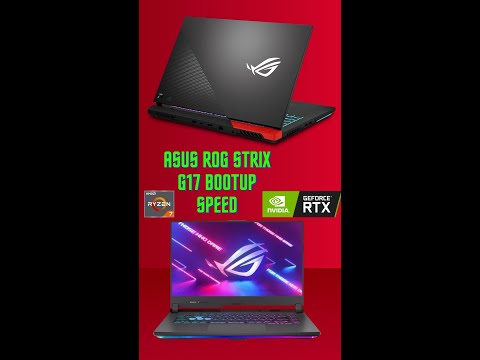 ASUS ROG STRIX G17 | RYZEN 7 5800H RTX 3050 | BOOT UP SPEED AFTER 5 MONTHS #shorts #ROG #STRIX #RTX