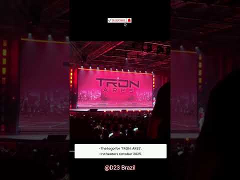 Logo of Tron:Ares at #d23  #tron #tronares #jaredleto #d23brazil #disney