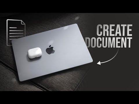 How to Create a Document on Macbook (tutorial)