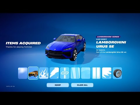 Buying the Lamborghini Urus SE Bundle in Fortnite!