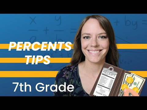 PERCENTS AND TIPS: 7th Grade Math