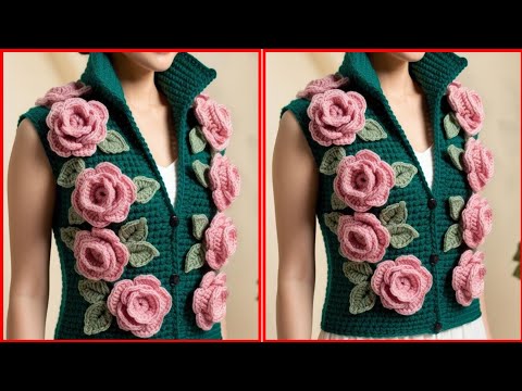 Intricate Crochet Flower Shawl Jacket: Couture Inspired"(Target of fashion)