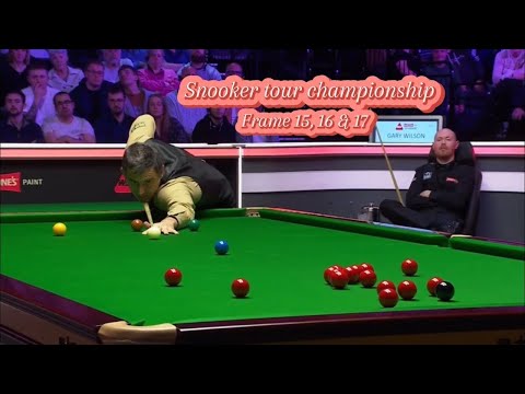 Ronnie O’Sullivan Vs Gary Wilson ( frame 15, 16 & 17).snooker tour championship.