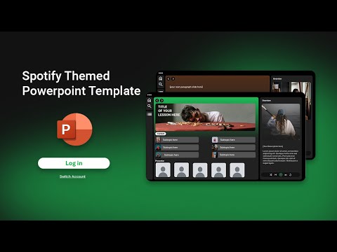 Spotify Themed PowerPoint Template | Aesthetic PowerPoint Presentation | Preview