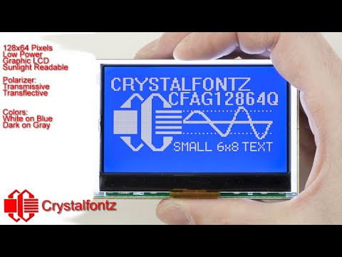 128x64 Low Power + Sunlight Readable Graphic LCD