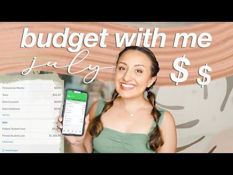 BUDGET WITH ME JULY 2021 | my debt free journey