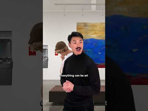 When you go to a modern art gallery...