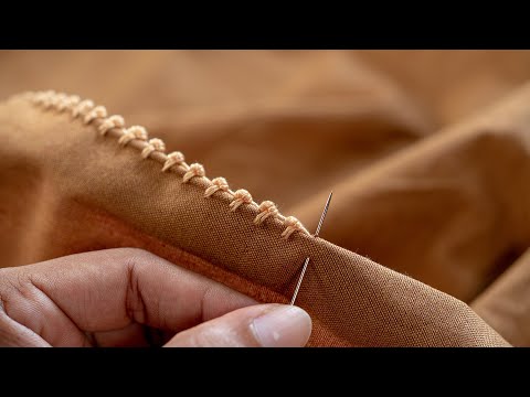 How to Embroider Decorative Edges - Buttonhole & Bullion Knot