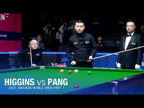 John Higgins vs Pang Junxu 2025 Snooker World Open Quarter-Final Part 1