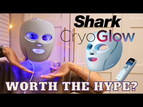 Shark CryoGlow LED Mask Unboxing & Review. World-First Depuffing, Cooling Anti Aging, Blemish Repair