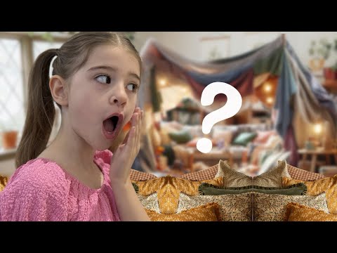 🤩‼️AMAZING MYSTERY FORT (It’s So Big my whole family has a room!) 😱