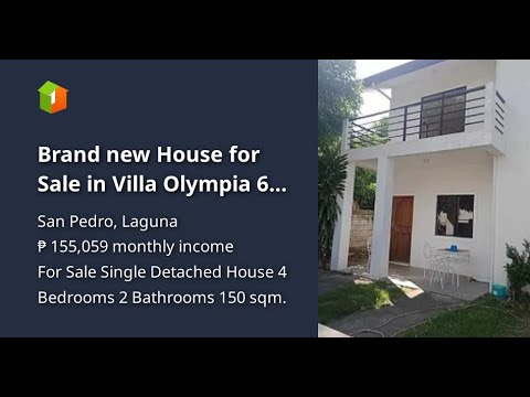 Brand new House for Sale in Villa Olympia 6 San Pedro Laguna