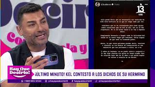 kel Calderón responde a los dichos de su hermano Nano Calderón | Hay Que Decirlo | Canal 13