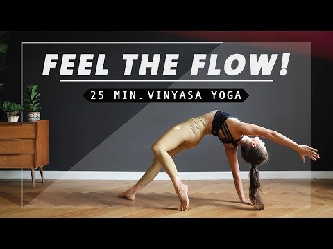 Yoga Ganzkörper Flow | Stark, Konzentriert & Selbstbewusst | 25 Minuten Mittelstufe