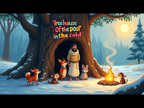 Poor Man's Tree House In The Cold | English Animated Stories For Kids | Bedtime Stories