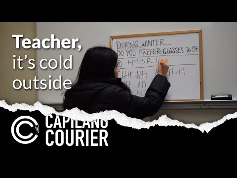 Teacher, it's cold outside