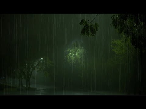 Gentle Night Rain - Rain sounds For Sleep Instantly with Heavy Rain [ASMR]