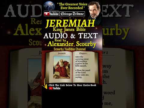 24~Book of Jeremiah | By A. Scourby | AUDIO & TEXT | God is Spirit, Truth & Love #youtubeshorts