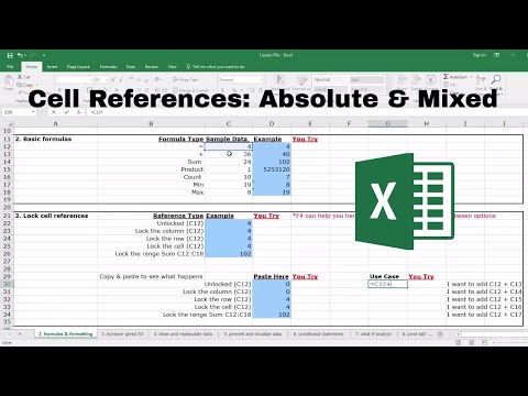 Absolute & Mixed Cell References: Excel Formula Writing Fundamentals