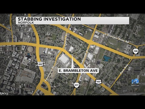 Norfolk Police respond to stabbing on E. Brambleton Ave.