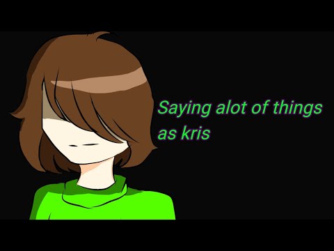 Saying a lot of things as kris (warning: lazy drawing)