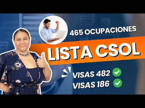 Core Skills Occupation List | (CSOL) | Nuevas Ocupaciones Que Pueden Aplicar A Visas De Sponsor