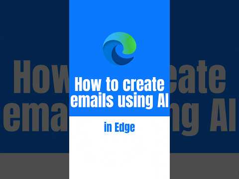How to create emails using AI in Microsoft Edge (COPILOT)