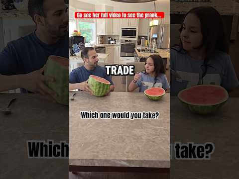 Watermelon Prank Reaction #watermelon #reaction #shorts