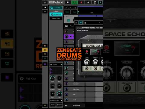 Add rhythm and depth to drums with RE-201 Space Echo