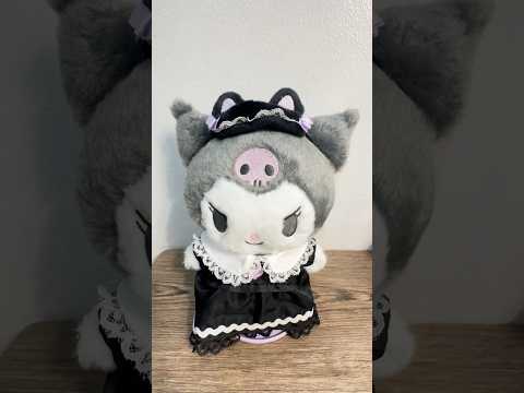 Kuromi Pitatto plushie cat costume dress up 🥰 #sanrio #kuromi #unboxing