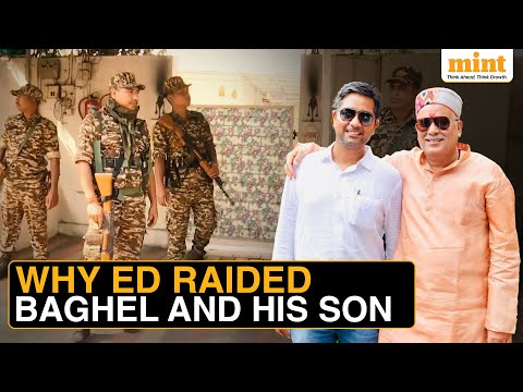 Why ED Raided Bhupesh Baghel And His Son | Congress, BJP Lock Horns On The Issue | Watch