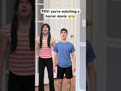 Horror movie trailers be like #shorts #funny #comedy