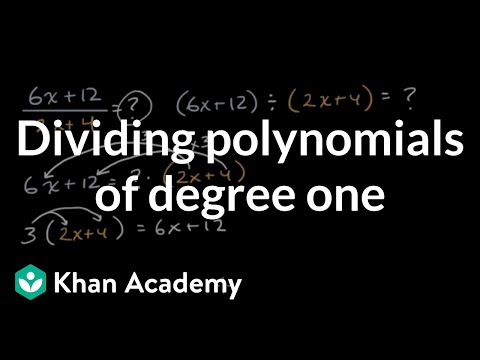 Dividing polynomials of degree one | Algebra 1 (TX TEKS) | Khan Academy