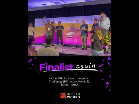 Bureau Works Finalist for Innovation at LocWorld52