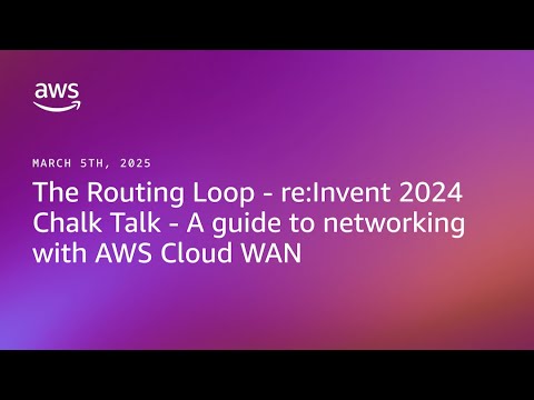 The Routing Loop: re:Invent 2024 - Chalk Talks - A guide to networking with AWS Cloud WAN